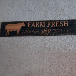 Farm Fresh Cream and Butter Sign